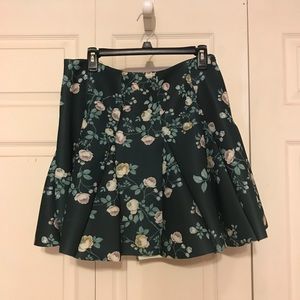 LC Lauren Conrad Floral Skirt